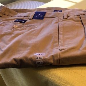 NWT NAUTICA pleated, cuffed slacks